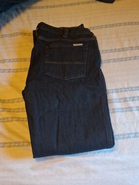 Dark Blue Women's Straight-Leg Jeans